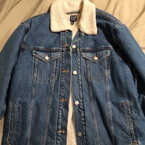Oversized jean jacket